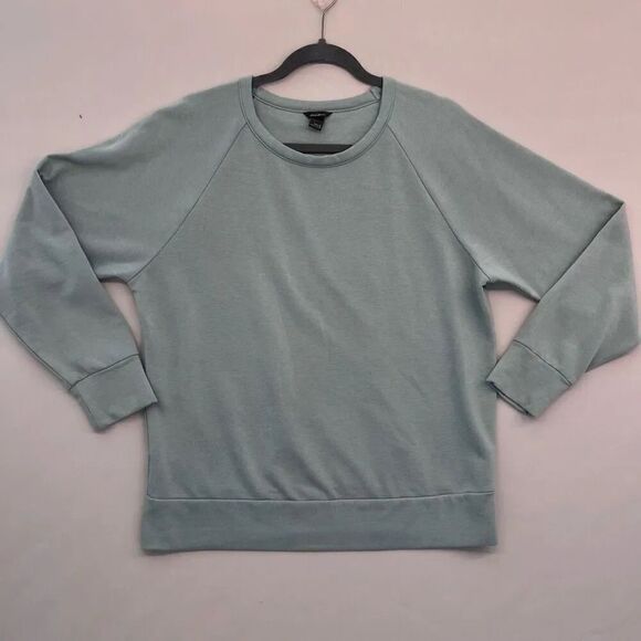 Eddie Bauer Women's Mint‎ Green Long-Sleeve Sweatshirt Size XXL - Picture 1 of 7